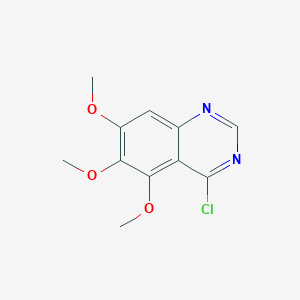molecular formula C11H11ClN2O3 B3053708 4-Chloro-5,6,7-trimethoxyquinazoline CAS No. 55496-54-3