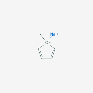 molecular formula C6H7Na B3053713 Sodium 1-methylcyclopenta-2,4-dien-1-ide CAS No. 55562-83-9