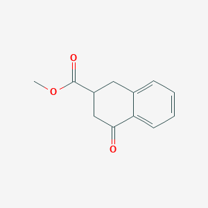 molecular formula C12H12O3 B3053714 2-Naphthalenecarboxylic acid, 1,2,3,4-tetrahydro-4-oxo-, methyl ester CAS No. 55571-74-9