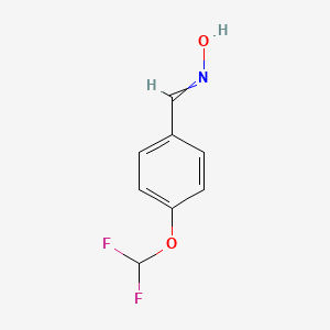 molecular formula C8H7F2NO2 B3053717 Benzaldehyde, 4-(difluoromethoxy)-, oxime CAS No. 556016-57-0
