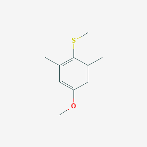 Benzene, 5-methoxy-1,3-dimethyl-2-(methylthio)-