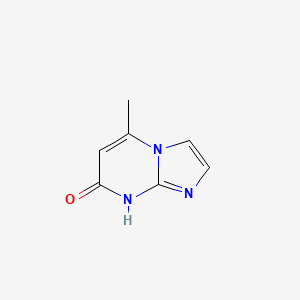 molecular formula C7H7N3O B3053727 5-methylimidazo[1,2-a]pyrimidin-7(8H)-one CAS No. 55662-34-5