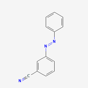 molecular formula C13H9N3 B3053728 Benzonitrile, 3-(phenylazo)- CAS No. 55669-57-3