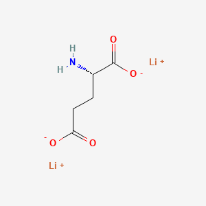 molecular formula C5H7Li2NO4 B3053734 Lithium L-glutamate CAS No. 55695-80-2