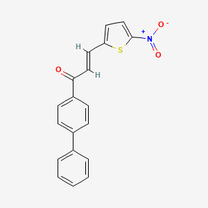 2-Propen-1-one, 1-[1,1'-biphenyl]-4-yl-3-(5-nitro-2-thienyl)-