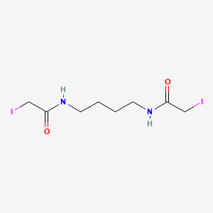 molecular formula C8H14I2N2O2 B3053741 2-iodo-N-[4-[(2-iodoacetyl)amino]butyl]acetamide CAS No. 55755-92-5