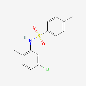 molecular formula C14H14ClNO2S B3053746 N-(5-chloro-2-methylphenyl)-4-methylbenzenesulfonamide CAS No. 55816-01-8