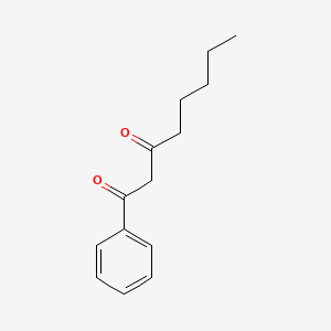 molecular formula C14H18O2 B3053750 1-苯基辛烷-1,3-二酮 CAS No. 55846-68-9