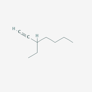 molecular formula C9H16 B3053757 1-Heptyne, 3-ethyl- CAS No. 55944-43-9