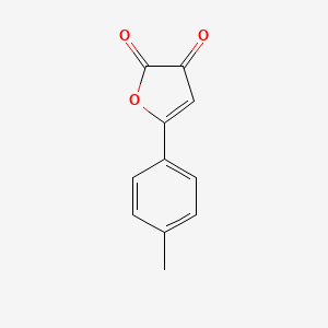 molecular formula C11H8O3 B3053761 5-(4-Methylphenyl)furan-2,3-dione CAS No. 55991-68-9
