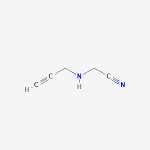 molecular formula C5H6N2 B3053781 2-(N-prop-2-ynylamino)acetonitrile CAS No. 56096-28-7