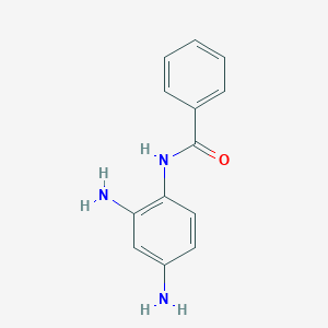 molecular formula C13H13N3O B3053787 Benzamide, N-(2,4-diaminophenyl)- CAS No. 56120-01-5