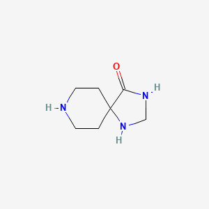 molecular formula C7H13N3O B3053800 1,3,8-Triazaspiro[4.5]decan-4-one CAS No. 56186-25-5