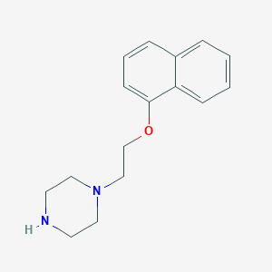 molecular formula C16H20N2O B3053804 1-[2-(Naphthalen-1-yloxy)ethyl]piperazine CAS No. 56229-96-0