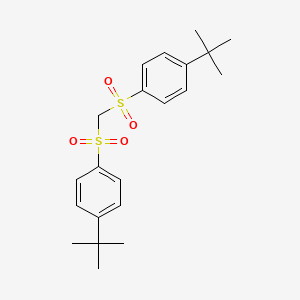 molecular formula C21H28O4S2 B3053808 1,1'-(Methanediyldisulfonyl)bis(4-tert-butylbenzene) CAS No. 56255-65-3