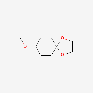 molecular formula C9H16O3 B3053813 8-甲氧基-1,4-二氧杂螺[4.5]癸烷 CAS No. 56292-99-0