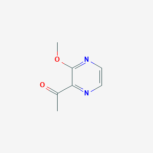 molecular formula C7H8N2O2 B3053820 1-(3-Methoxy-2-pyrazinyl)ethanone CAS No. 56343-40-9