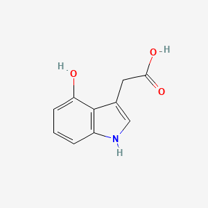 molecular formula C10H9NO3 B3053827 2-(4-羟基-1H-吲哚-3-基)乙酸 CAS No. 56395-08-5