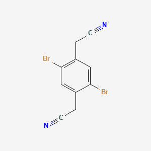 molecular formula C10H6Br2N2 B3053828 1,4-Benzenediacetonitrile, 2,5-dibromo- CAS No. 56403-44-2