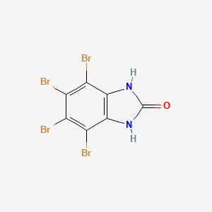 molecular formula C7H2Br4N2O B3053851 4,5,6,7-tetrabromo-1H,3H-benzimidazol-2-one CAS No. 56534-23-7