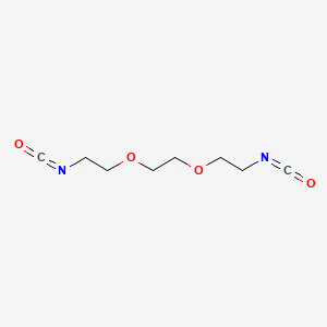 molecular formula C8H12N2O4 B3053853 1,2-Bis(2-isocyanatoethoxy)ethane CAS No. 56575-46-3