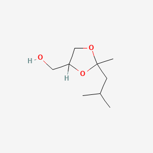 molecular formula C9H18O3 B3053859 2-Isobutyl-2-methyl-1,3-dioxolane-4-methanol CAS No. 5660-53-7