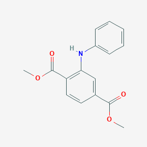 B3053860 Dimethyl 2-anilinobenzene-1,4-dicarboxylate CAS No. 566155-74-6