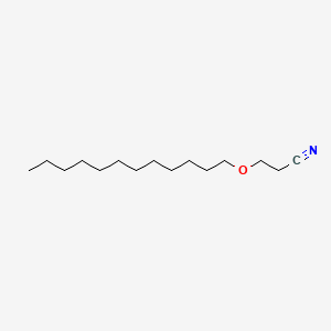 molecular formula C15H29NO B3053863 Propanenitrile, 3-(dodecyloxy)- CAS No. 56637-94-6