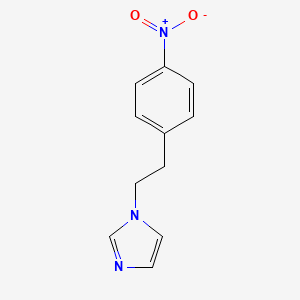 molecular formula C11H11N3O2 B3053864 1-(4-nitrophenethyl)-1H-imidazole CAS No. 56643-91-5