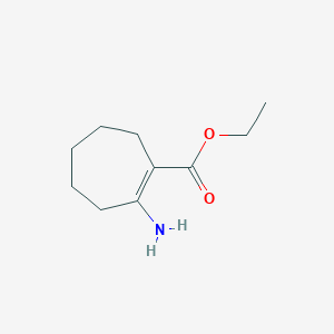 molecular formula C10H17NO2 B3053867 2-氨基环庚-1-烯-1-羧酸乙酯 CAS No. 56661-91-7