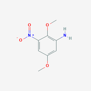 molecular formula C8H10N2O4 B3053880 2,5-二甲氧基-3-硝基苯胺 CAS No. 56741-29-8