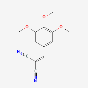 molecular formula C13H12N2O3 B3053896 3,4,5-三甲氧基苄亚基丙二腈 CAS No. 5688-82-4