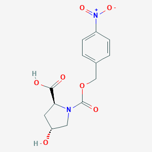 molecular formula C13H14N2O7 B030539 反式-4-羟基-1-(4-硝基苄氧羰基)-L-脯氨酸 CAS No. 96034-57-0