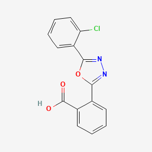2-[5-(2-Chlorophenyl)-1,3,4-oxadiazol-2-yl]benzoic acid
