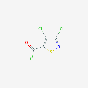 molecular formula C4Cl3NOS B3053902 3,4-Dichloroisothiazole-5-carbonyl chloride CAS No. 56914-82-0