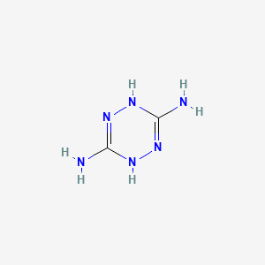 molecular formula C2H6N6 B3053907 1,4-Dihydro-1,2,4,5-tetrazine-3,6-diamine CAS No. 56929-46-5