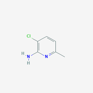 molecular formula C6H7ClN2 B3053909 3-Chloro-6-methylpyridin-2-amine CAS No. 56960-77-1