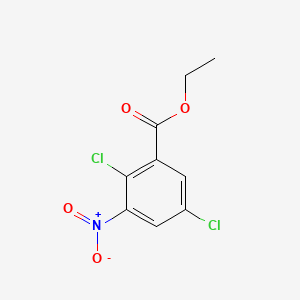 molecular formula C9H7Cl2NO4 B3053912 2,5-二氯-3-硝基苯甲酸乙酯 CAS No. 56961-51-4