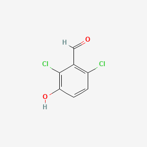 molecular formula C7H4Cl2O2 B3053915 2,6-Dichloro-3-hydroxybenzaldehyde CAS No. 56962-14-2