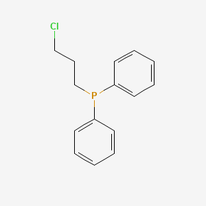 molecular formula C15H16ClP B3053950 Phosphine, (3-chloropropyl)diphenyl- CAS No. 57137-55-0