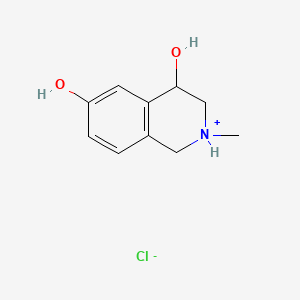 molecular formula C10H14ClNO2 B3053959 1,2,3,4-四氢-2-甲基-4,6-异喹啉二醇盐酸盐 CAS No. 57196-61-9