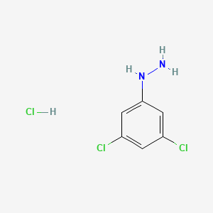 molecular formula C6H7Cl3N2 B3053986 3,5-Dichlorophenylhydrazine hydrochloride CAS No. 57396-93-7