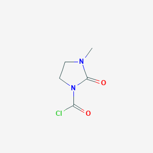 molecular formula C5H7ClN2O2 B3053992 3-Methyl-2-oxoimidazolidine-1-carbonyl chloride CAS No. 57451-84-0
