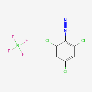 molecular formula C6H2BCl3F4N2 B3054001 Benzenediazonium, 2,4,6-trichloro-, tetrafluoroborate(1-) CAS No. 575-92-8