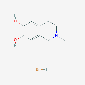 molecular formula C10H14BrNO2 B3054005 2-Methyl-1,2,3,4-tetrahydroisoquinoline-6,7-diol hydrobromide CAS No. 57553-18-1