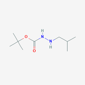 molecular formula C9H20N2O2 B3054022 tert-Butyl 2-isobutylhydrazinecarboxylate CAS No. 57699-53-3