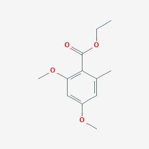 molecular formula C12H16O4 B3054029 Ethyl 2,4-dimethoxy-6-methylbenzoate CAS No. 57749-86-7