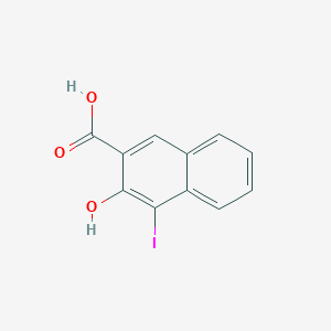 molecular formula C11H7IO3 B3054031 3-Hydroxy-4-iodonaphthalene-2-carboxylic acid CAS No. 57754-61-7