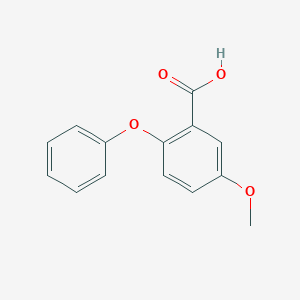 molecular formula C14H12O4 B3054038 5-甲氧基-2-苯氧基苯甲酸 CAS No. 577973-42-3