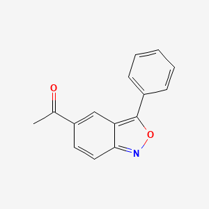 molecular formula C15H11NO2 B3054045 1-(3-Phenyl-2,1-benzoxazol-5-yl)ethanone CAS No. 57844-94-7